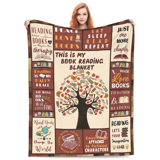 Eat Sleep Read Repeat Book Lover Blanket