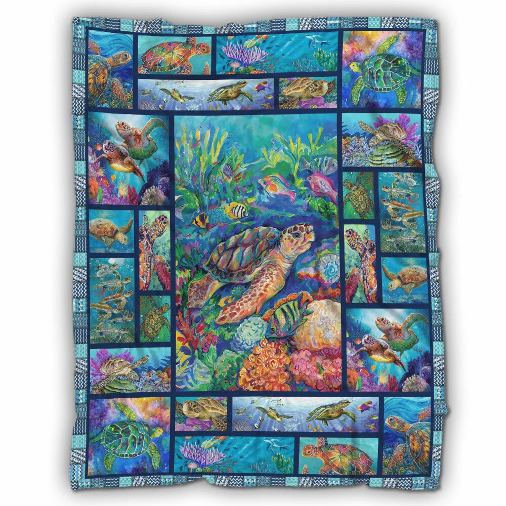 Turtle Blanket, Sea Turtle Blanket