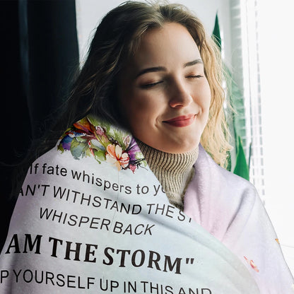 Badass Daughter Quotes Throw Blanket For Dad