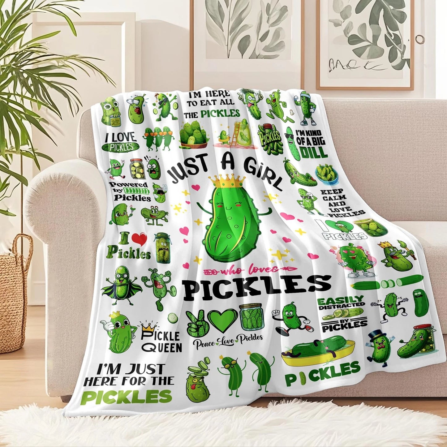 Pickleball Lover Girl Quotes Blanket Funny