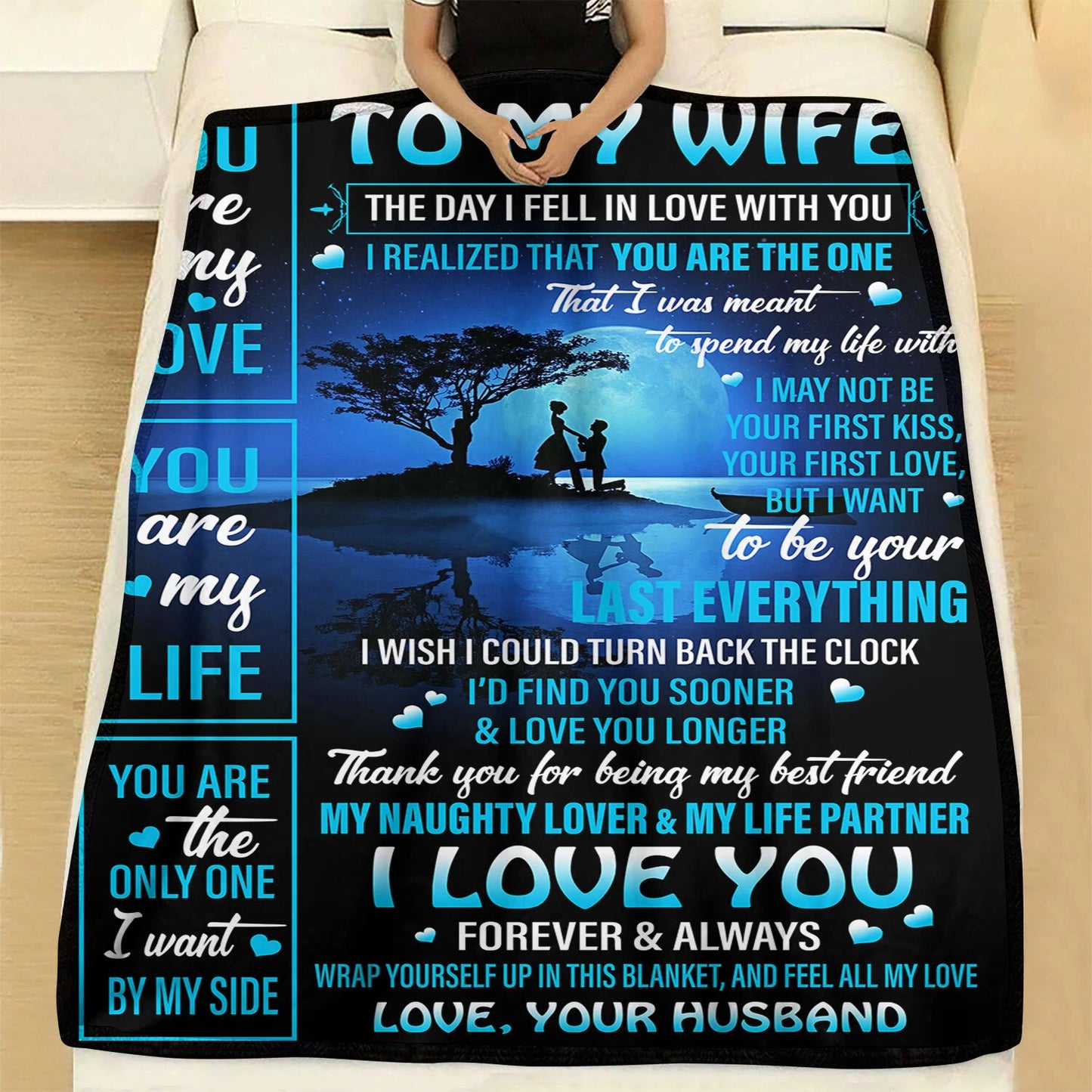 To My Wife Blanket You Are My Love For Blanket