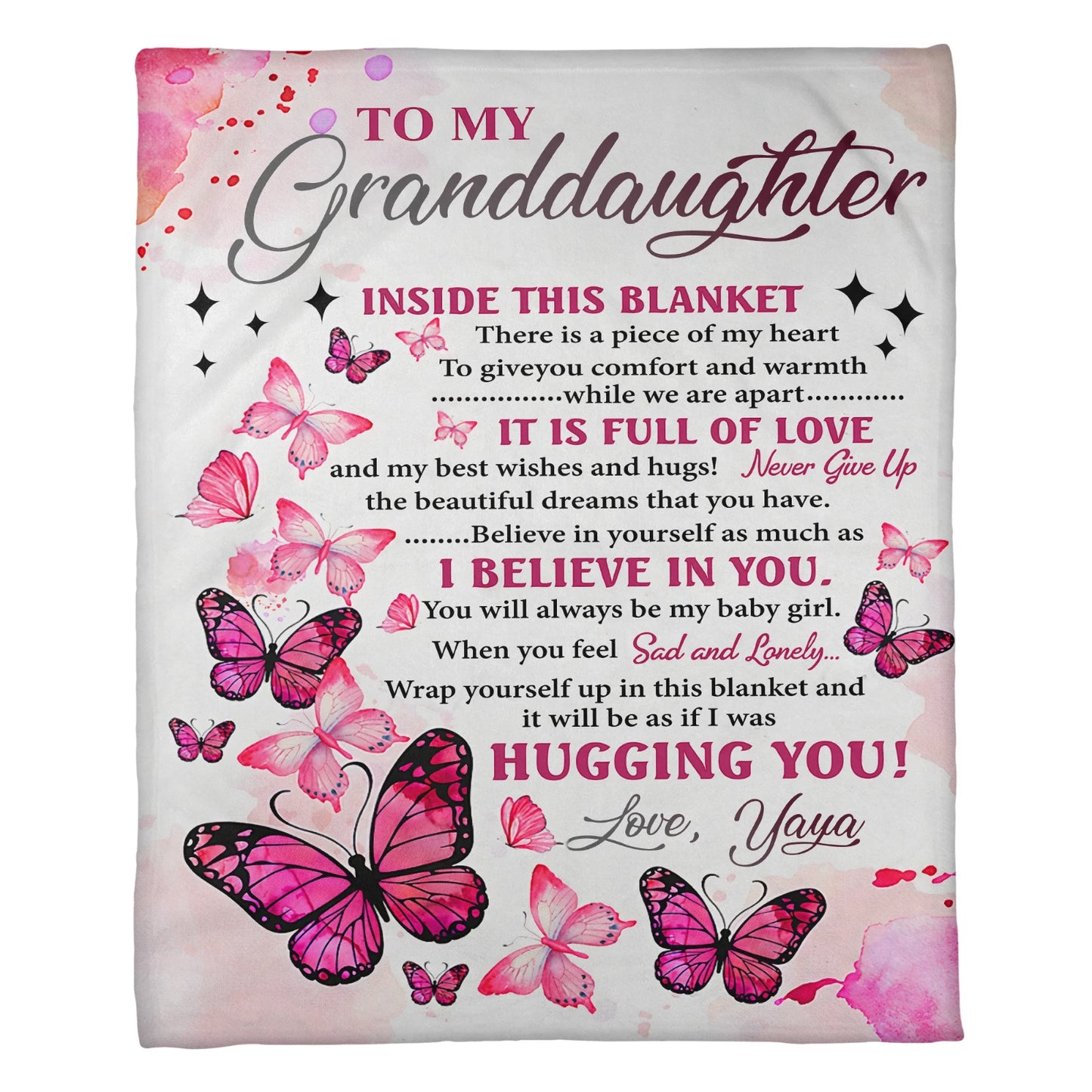 Granddaughter Gifts Blanket For Grandma