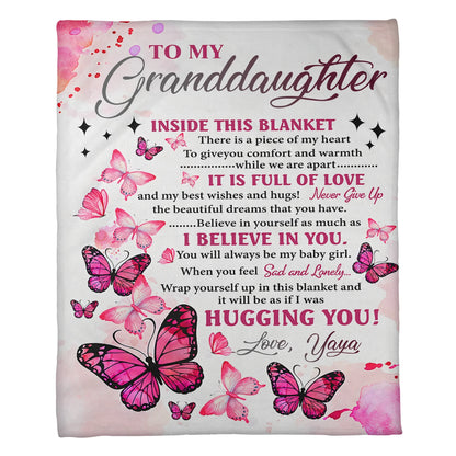 Granddaughter Gifts Blanket For Grandma
