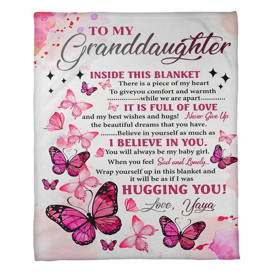 Granddaughter Gifts Blanket For Grandma