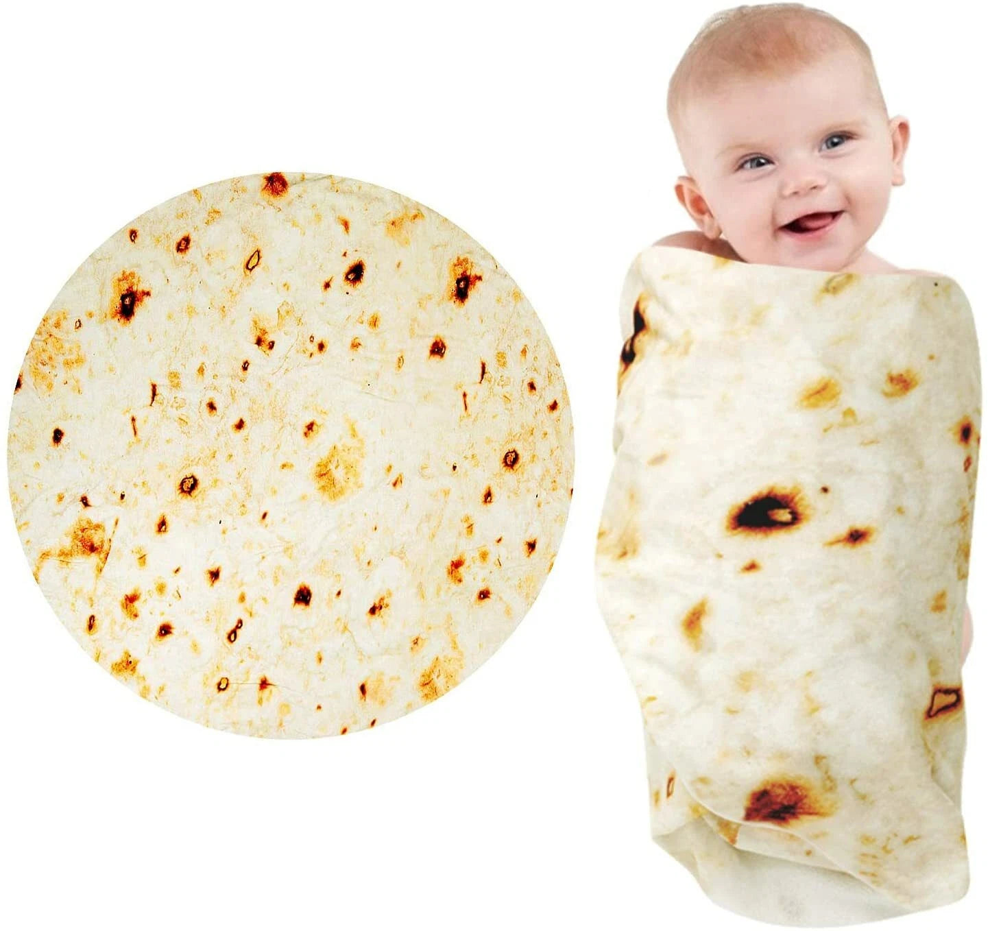 Christmas Burrito Blanket, Funny Tortilla Food