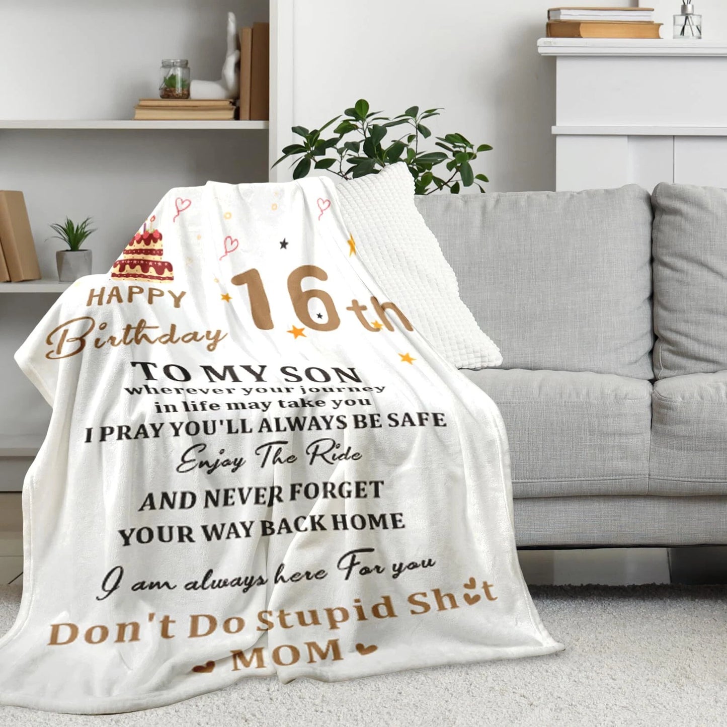 16th Birthday Gifts for Boys Blanket