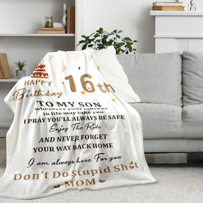 16th Birthday Gifts for Boys Blanket