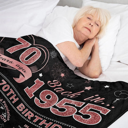 70Th Birthday Gifts Women Blanket