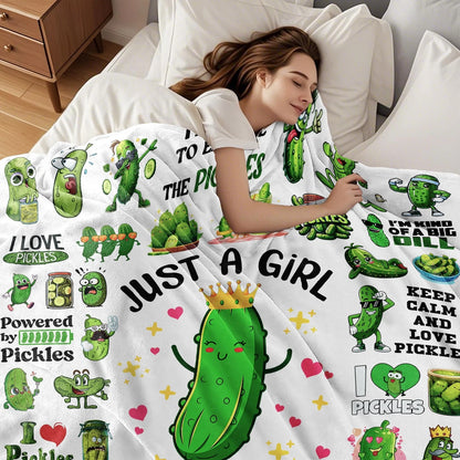 Pickleball Lover Girl Quotes Blanket Funny