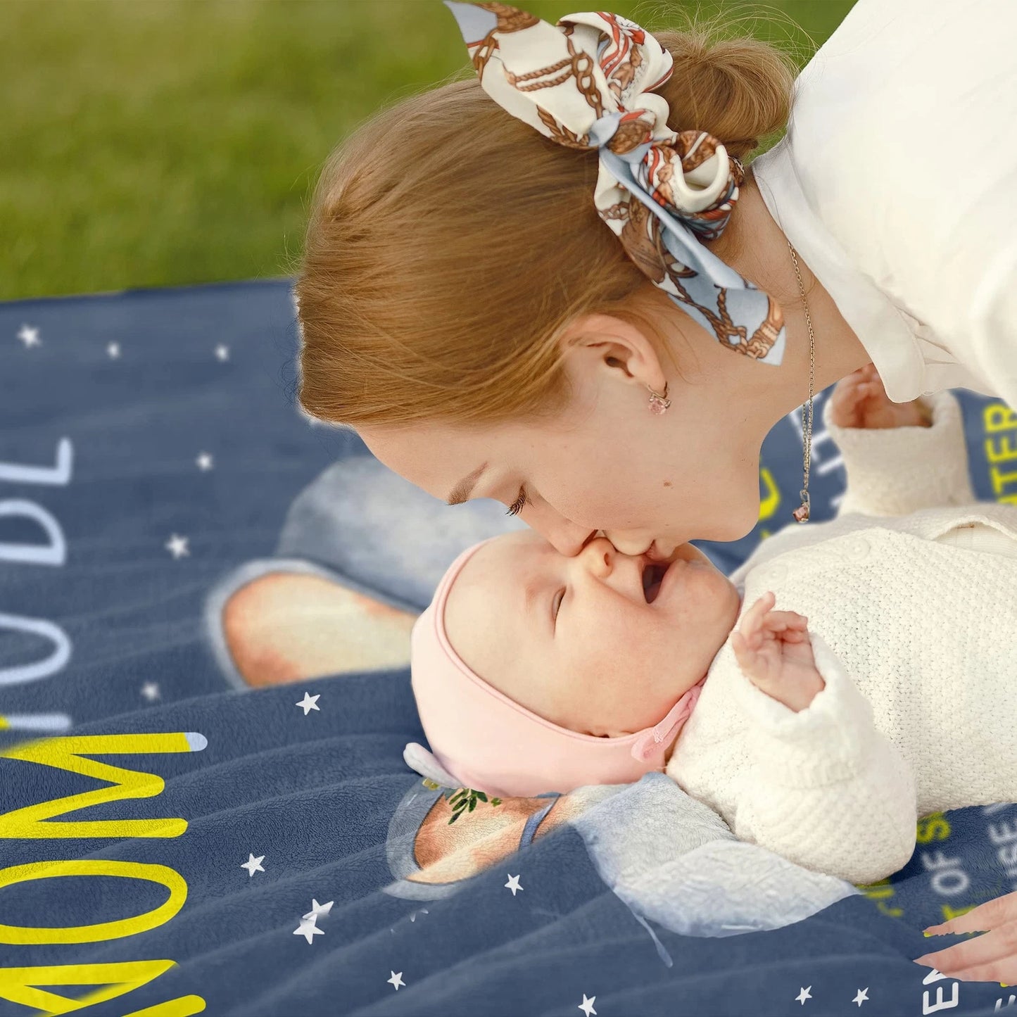 Mom to be Gifts Gender Reveal Blanket