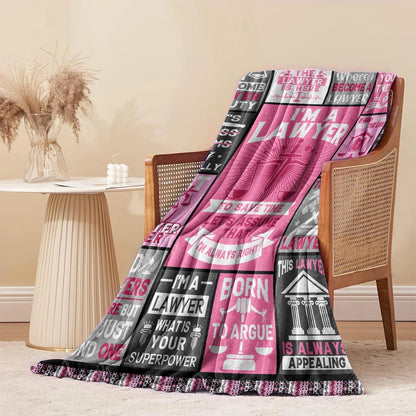 Pink Female Lawyer Always Right Blanket Gift