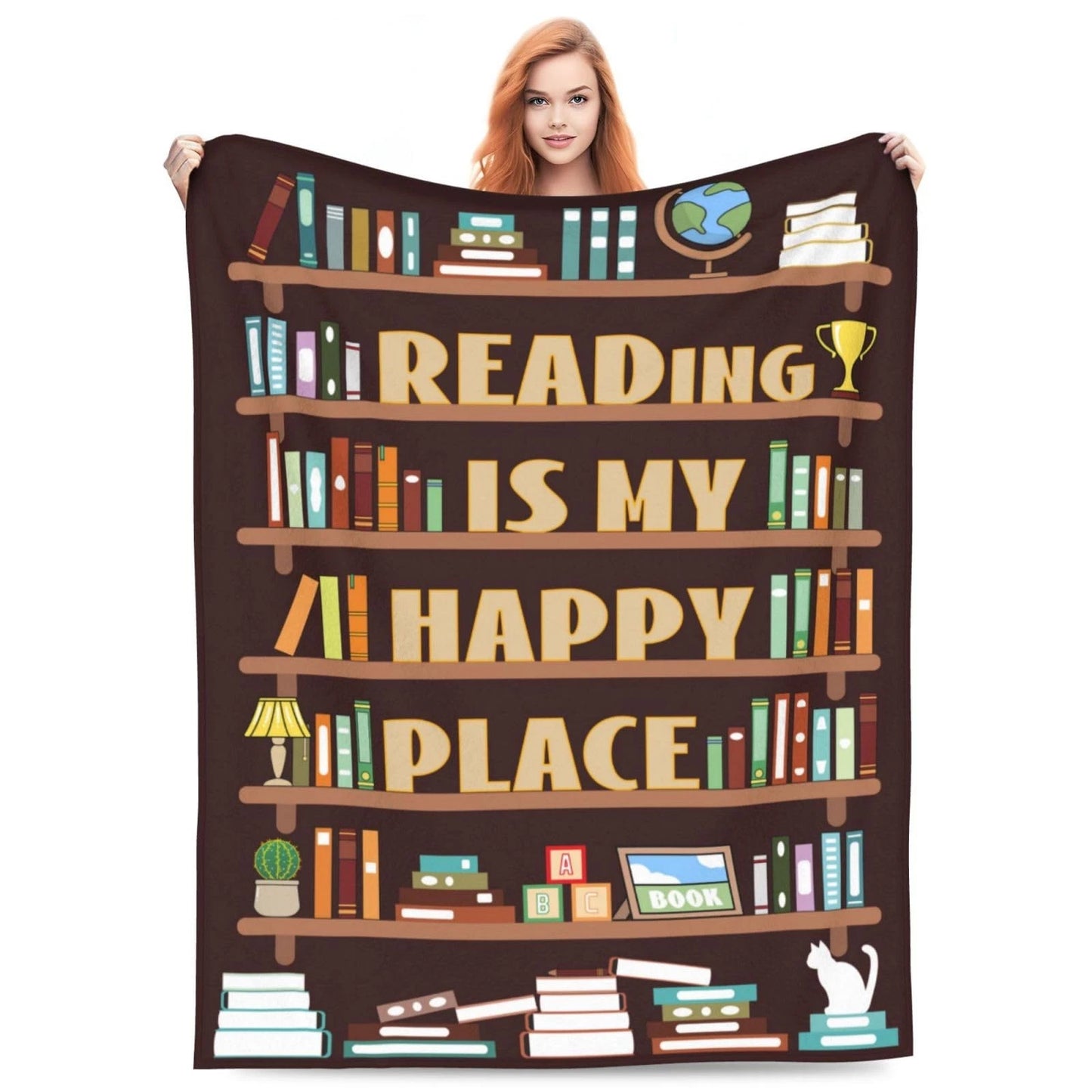 Book Lovers Gifts Reading Blanket