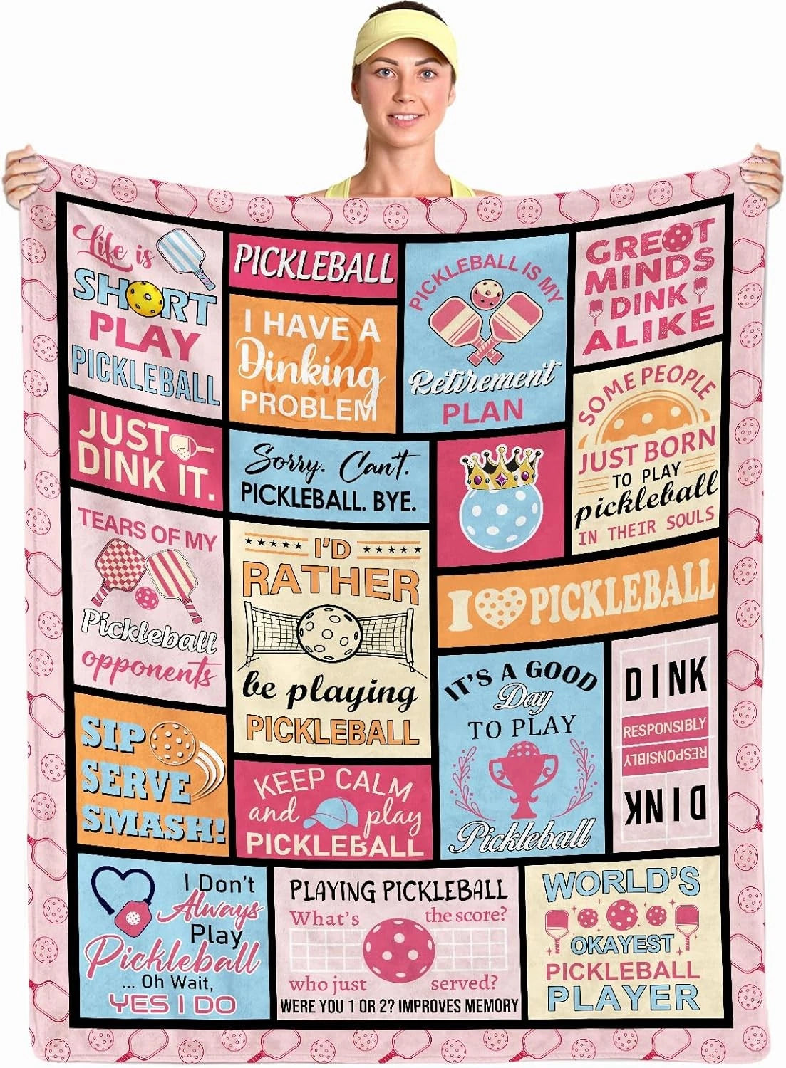 Pickleball Gifts for Girls Blanket
