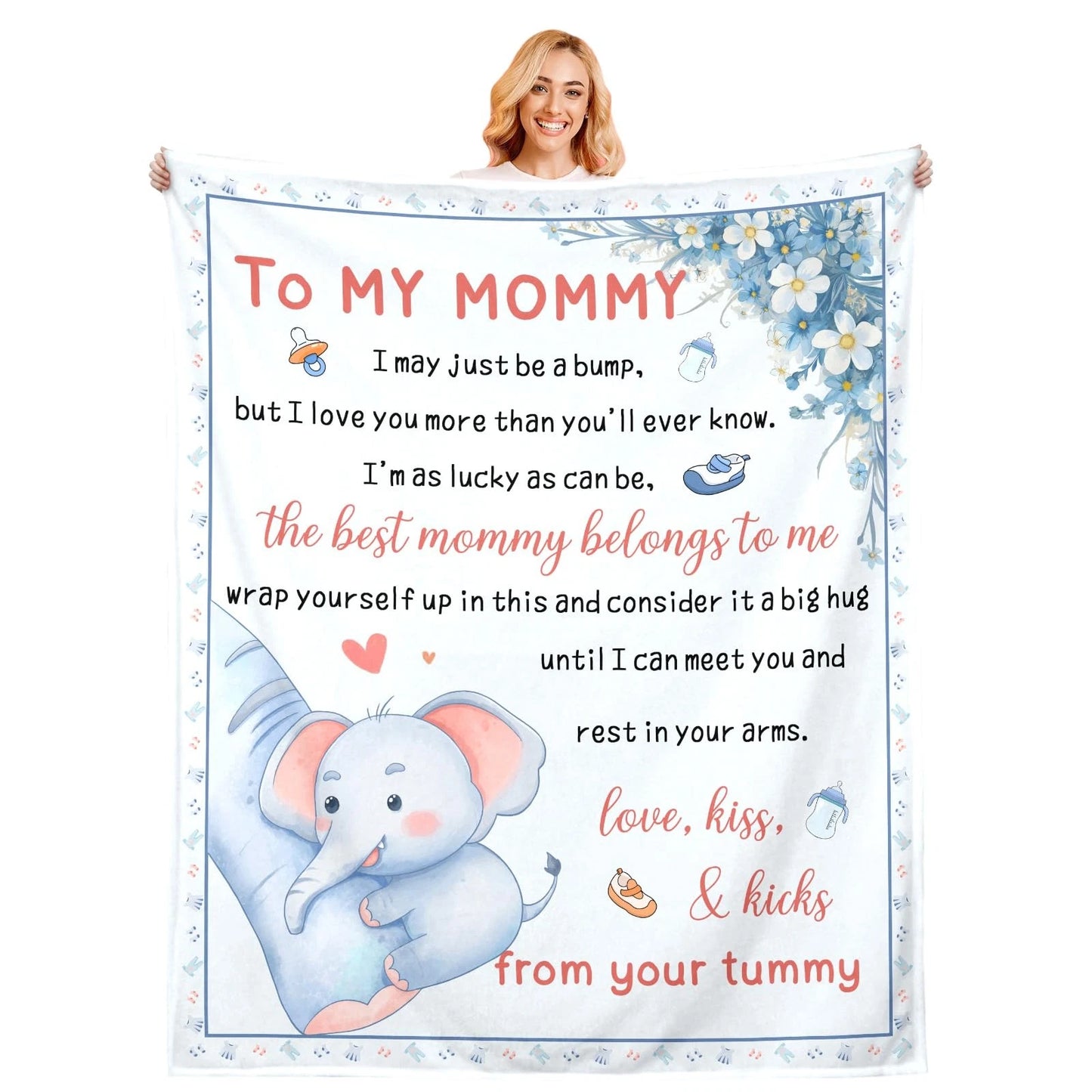 Mom Blanket Gifts Mother to Be Gift Gender Reveal