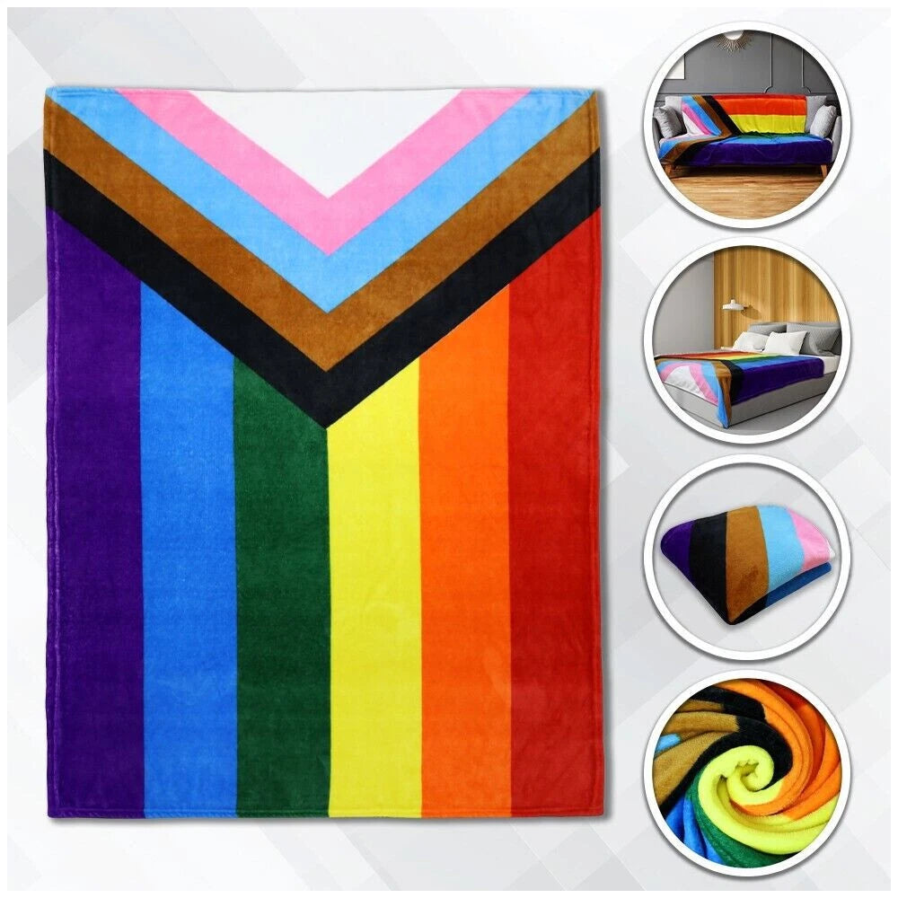 LGBT Pride Rainbow Flag Blanket