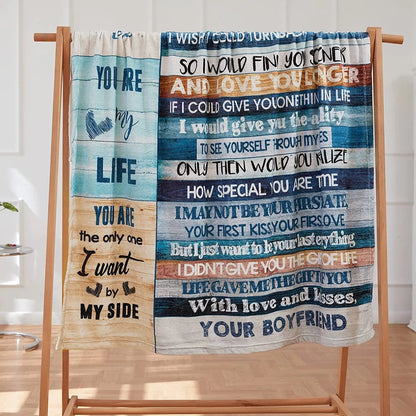 To My Girlfriend Blanket, Valentine's Day Gift