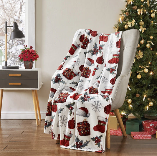 Kate Aurora Christmas Santa Hats Blanket