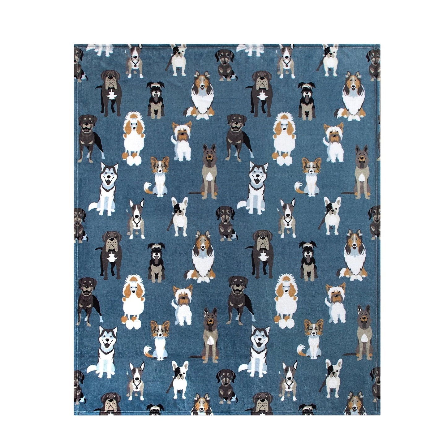 Dog Breed Pattern Blanket