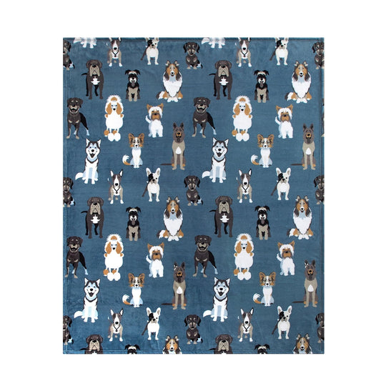 Dog Breed Pattern Blanket