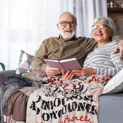 To My Wife Love You Longer Quotes Blanket Couple