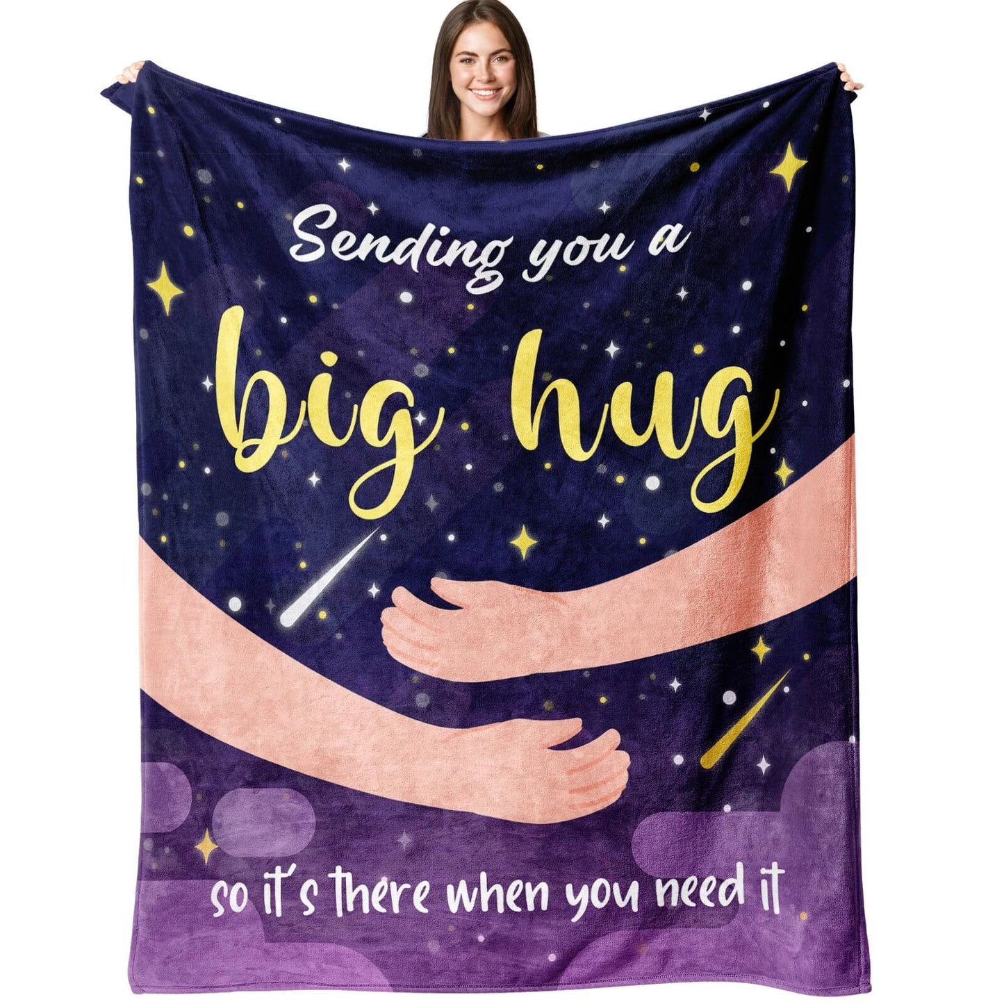 Sending You A Big Hug Galaxy Comfort Blanket