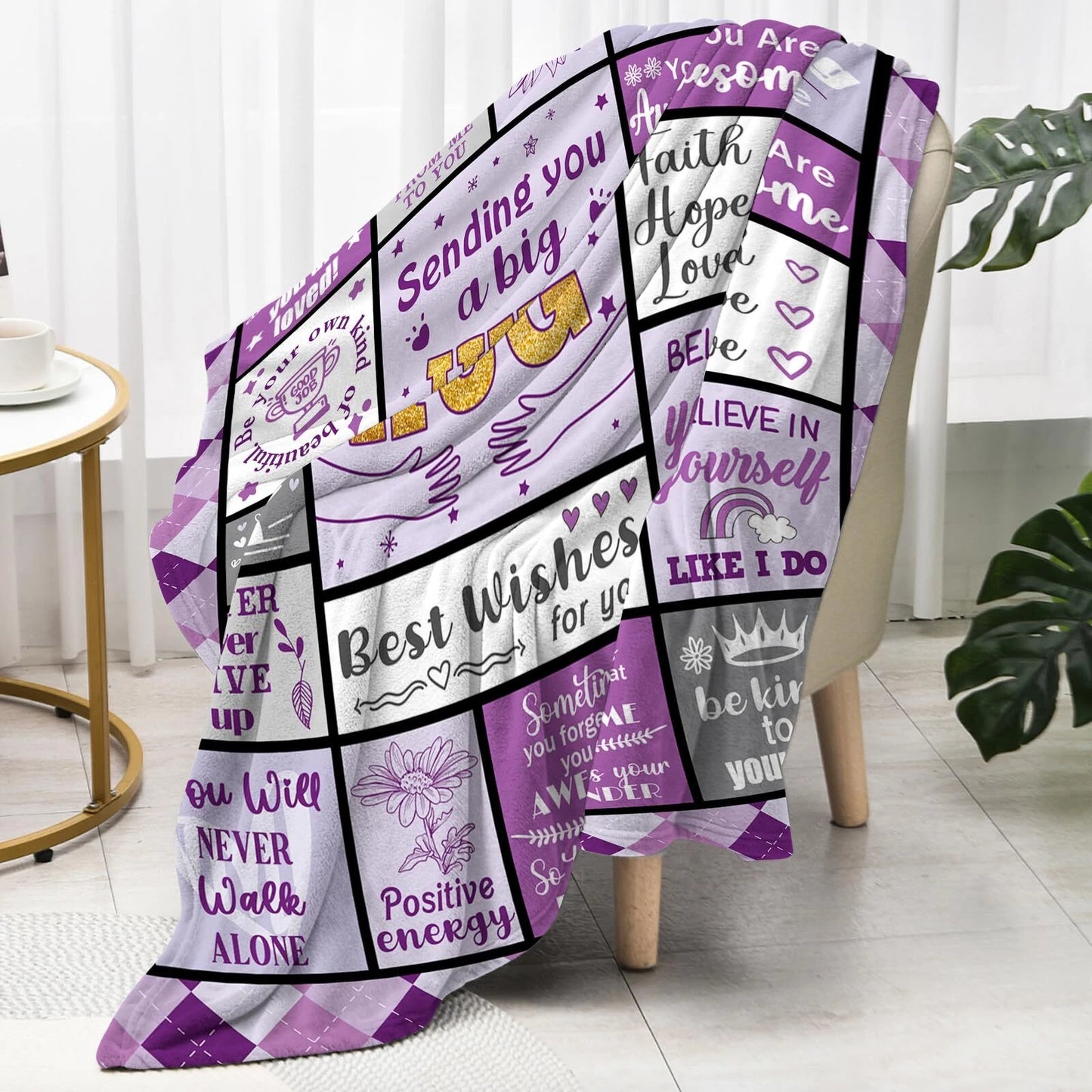 Get Well Gifts for Women, Inspirational Blanket