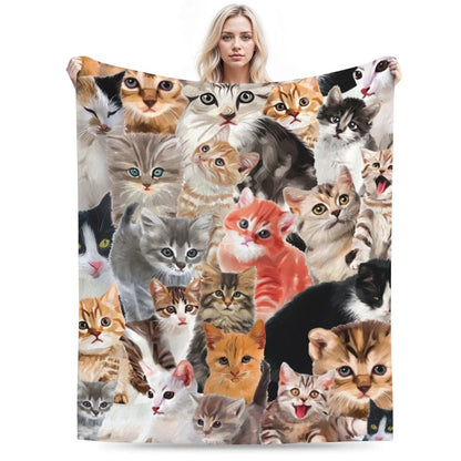 Cat Blanket Cat Lover Gifts for Women
