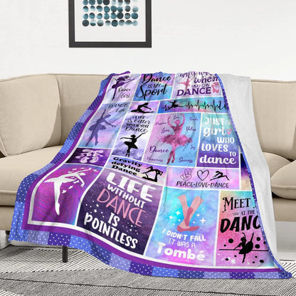 Nicetous Dancer Gifts for Girls Teens, Dance Blanket