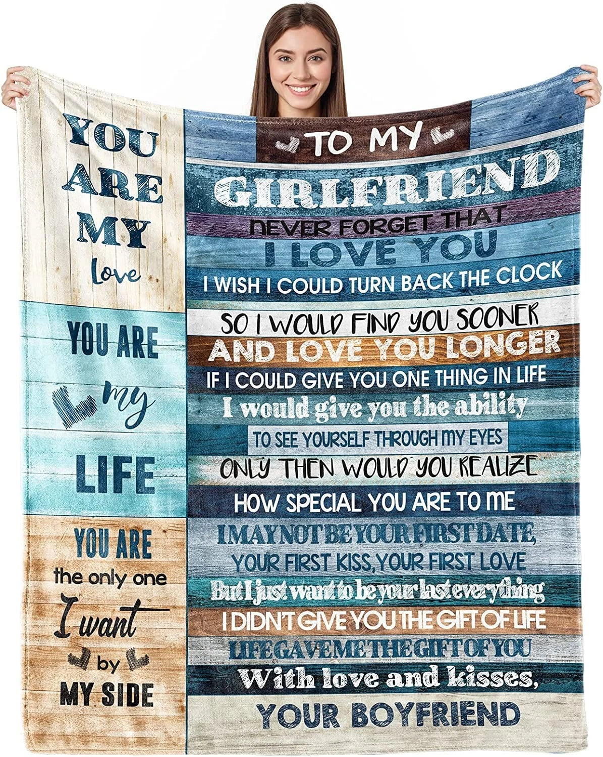 To My Girlfriend Blanket, Valentine's Day Gift