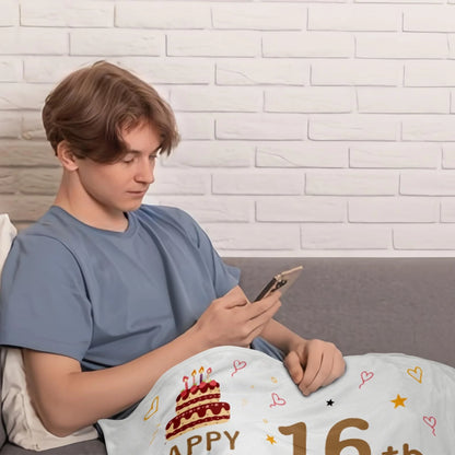 16th Birthday Gifts for Boys Blanket