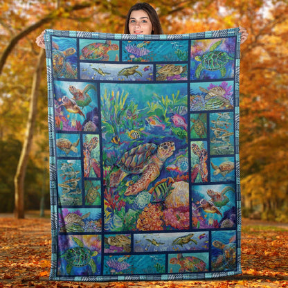 Turtle Blanket, Sea Turtle Blanket