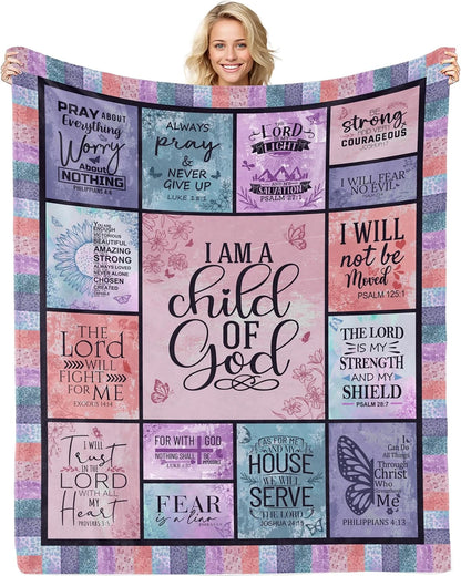 Christian Gifts for Women, I Am a Child of God Blanket