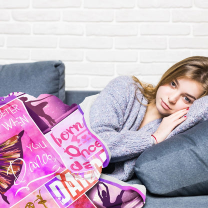 Dancer Gifts Blanket Dance Gifts for Girls