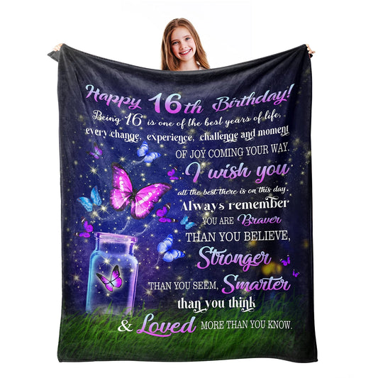 16th Birthday Gifts for Girls Blanket
