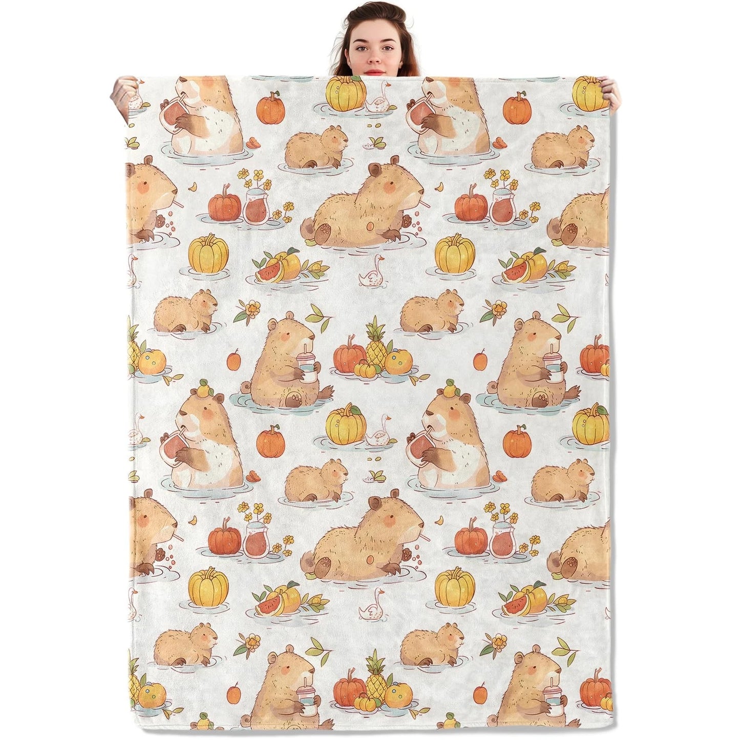 Capybara Blanket Lightweight Blankets