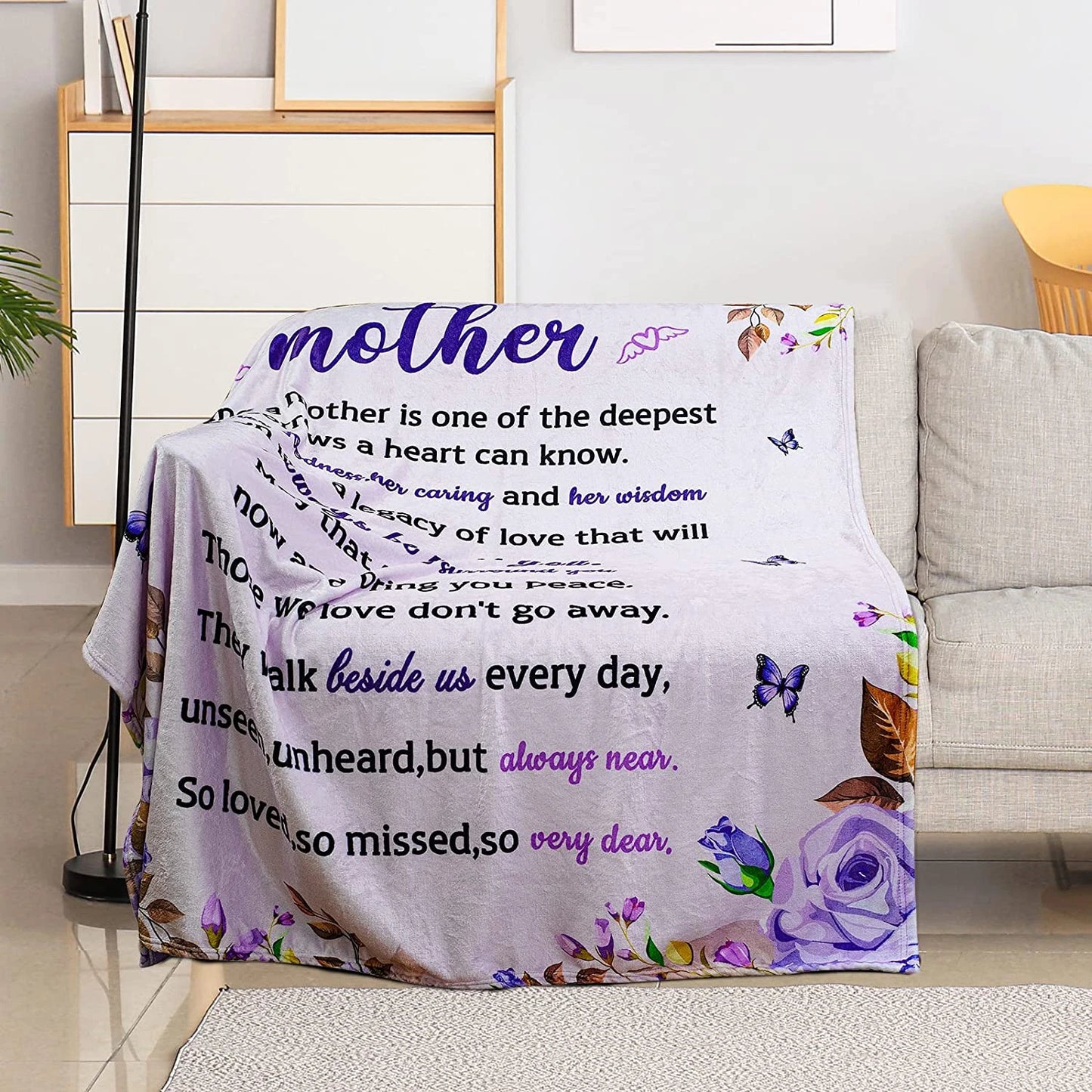 For Loss of Mother Sympathy Blanket
