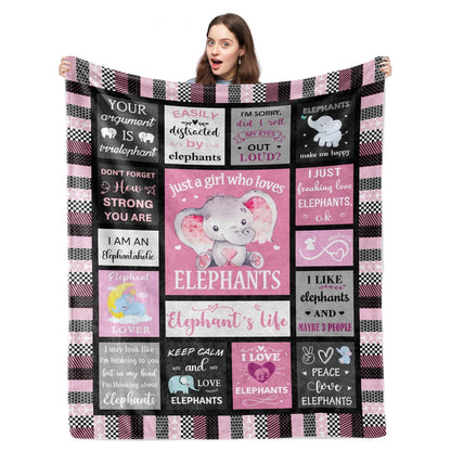 Elephant Gifts for Women Blanket