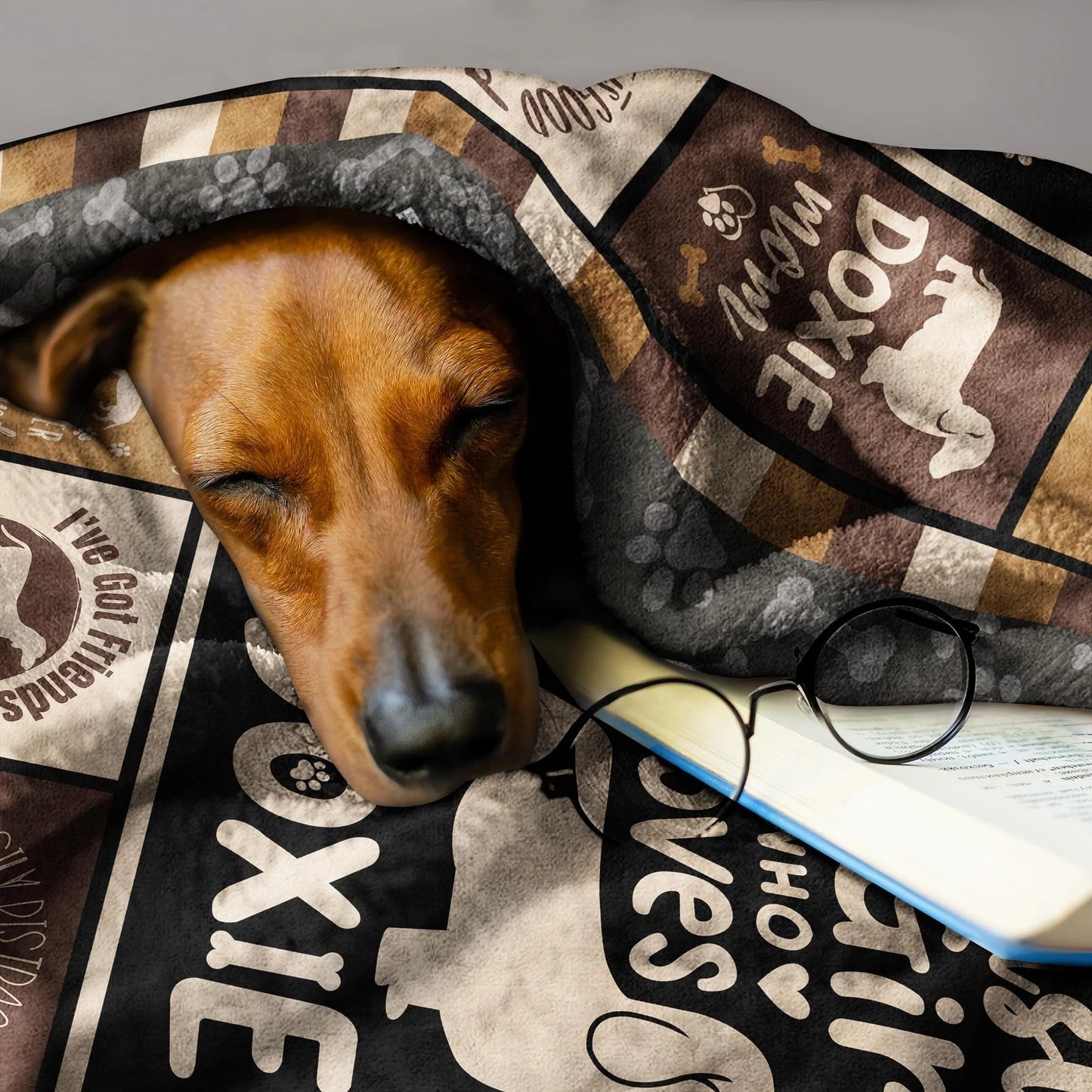 Dachshund Weiner Dog Blanket for Women