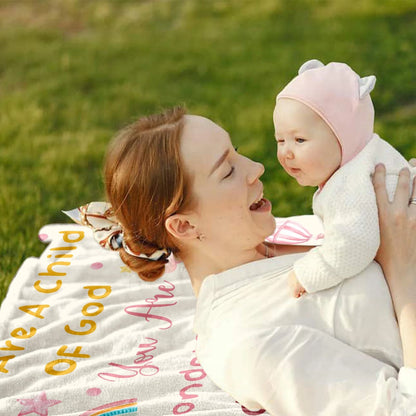 Child Of God Wonderfully Made Psalm 139 Blanket