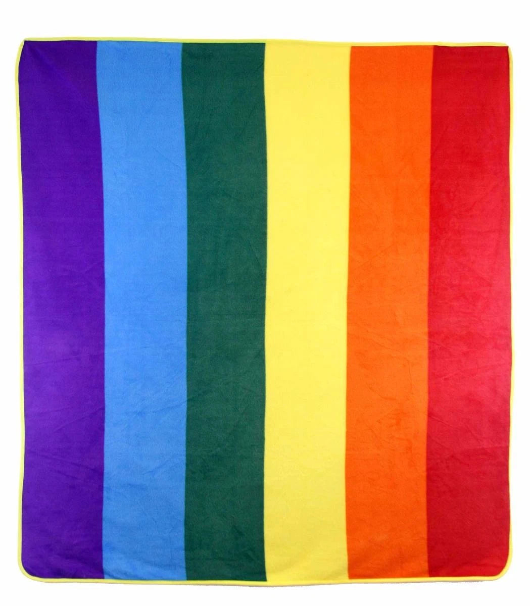 LGBT Pride Rainbow Flag Throw Blanket  LGBT Gay Pride