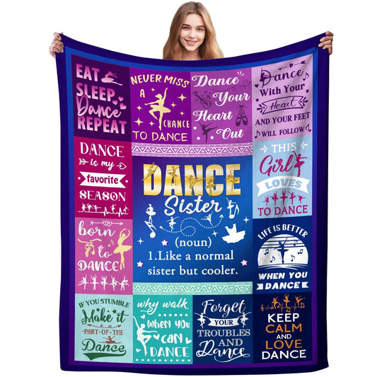 Dance Sister Definition Ballerina Blanket