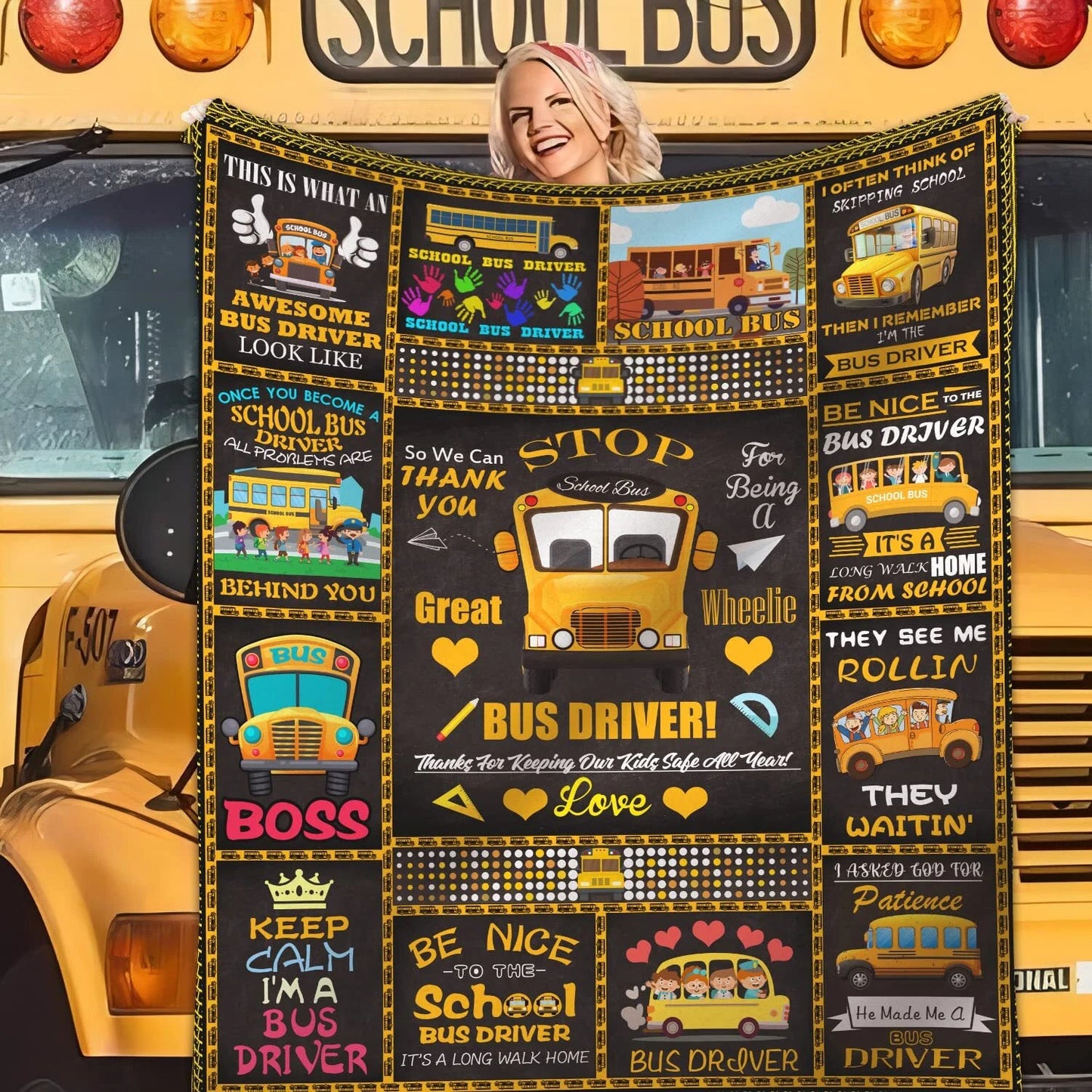 Bus Driver Appreciation Gifts Bus Driver Gifts Blanket