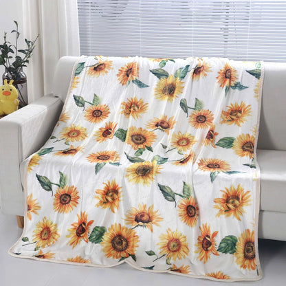 Sunshine Hurricane Sunflower Blanket