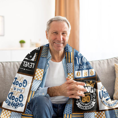80Th Birthday Gifts Men Blanket For Men
