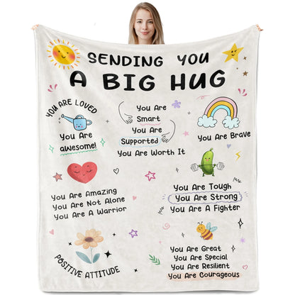 Get Well Gifts for Women Inspirational Hug Blanket