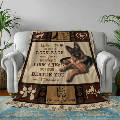 German Shepherd Quote Dog Lover Blanket