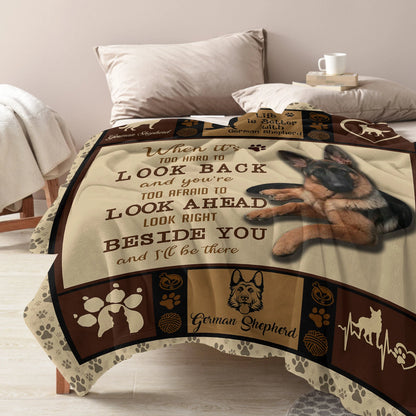 German Shepherd Quote Dog Lover Blanket