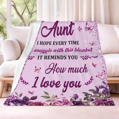 Aunt Gifts Blanket For Aunt