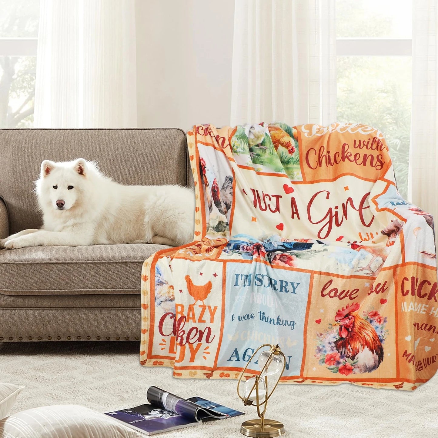 Chicken Blanket Chicken Gifts for Women