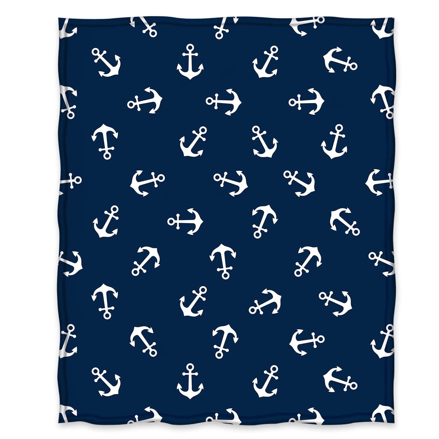 Nautical Anchor Blanket Gifts for Men Women Kids Boy
